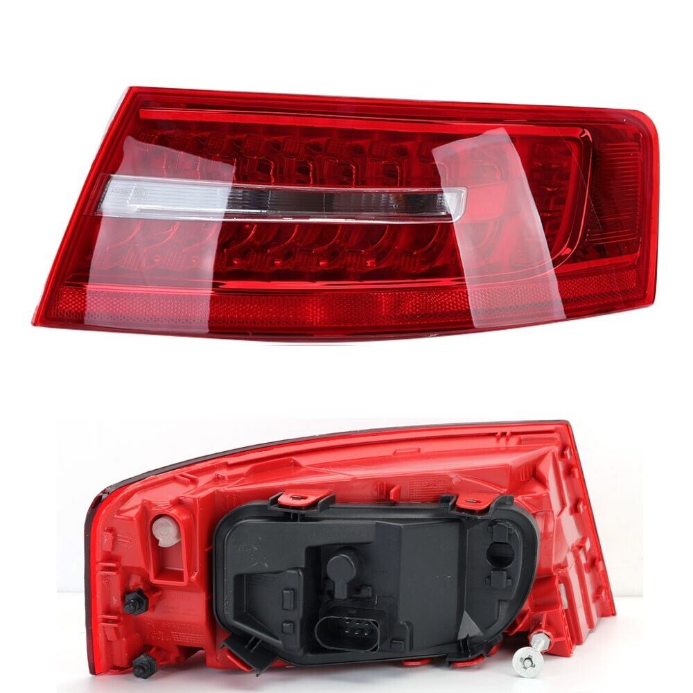 2X LEFT+RIGHT SIDE LED REAR OUTER TAIL LIGHT BRAKE LAMP FOR AUDI A6 S6 2009-2011