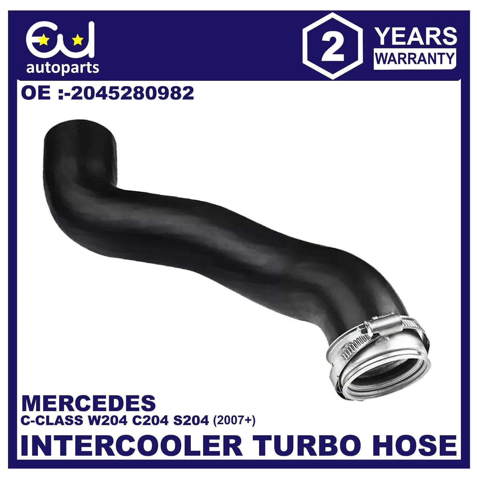INTERCOOLER TURBO HOSE PIPE FOR MERCEDES BENZ C CLASS W204 S204 C204 200 220 CDI