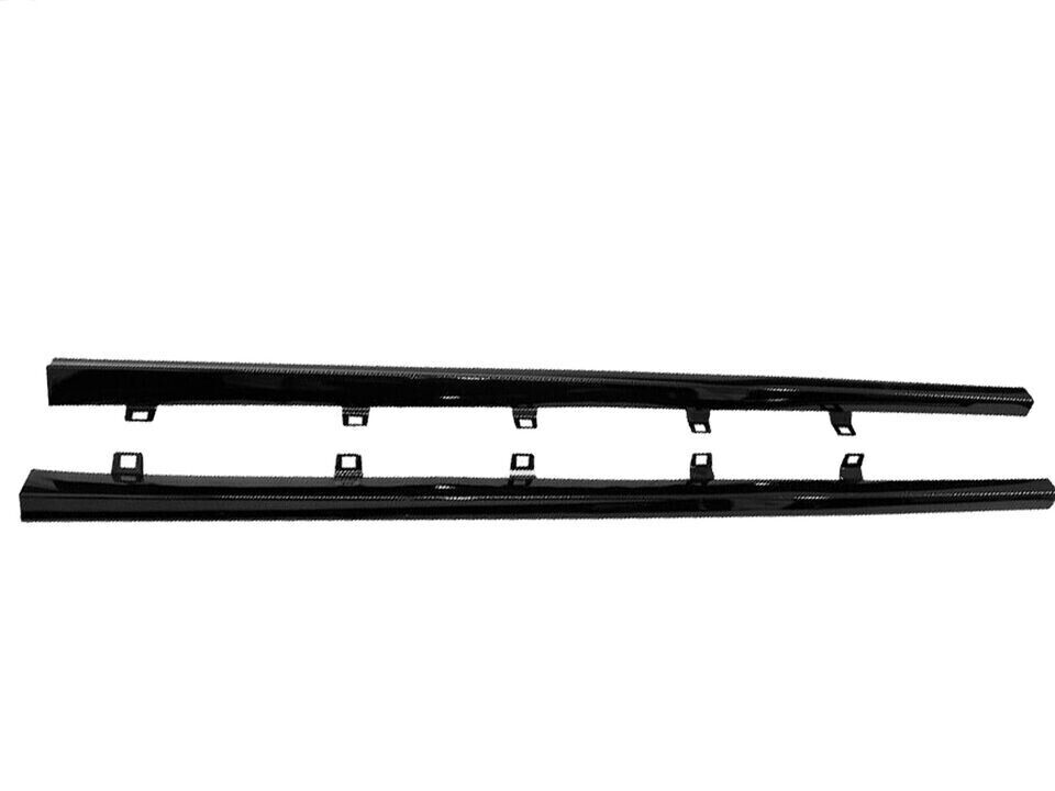FOR VW GOLF MK7 MK7.5 R LINE 2013-2020 SIDE SKIRT EXTENSION BLADE GLOSS BLACK