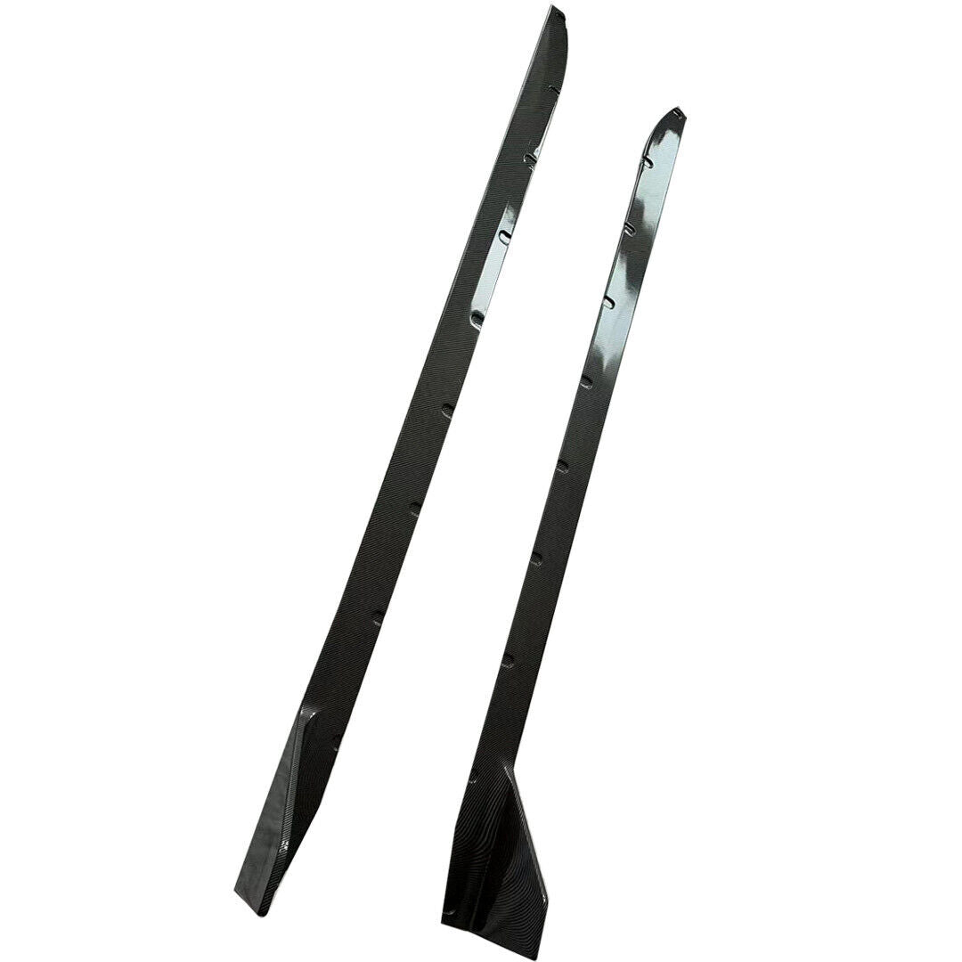 FOR BMW G80 M3 G82 G83 M4 MP STYLE SIDE SKIRT EXTENTION LIP CARBON LOOK 2020+