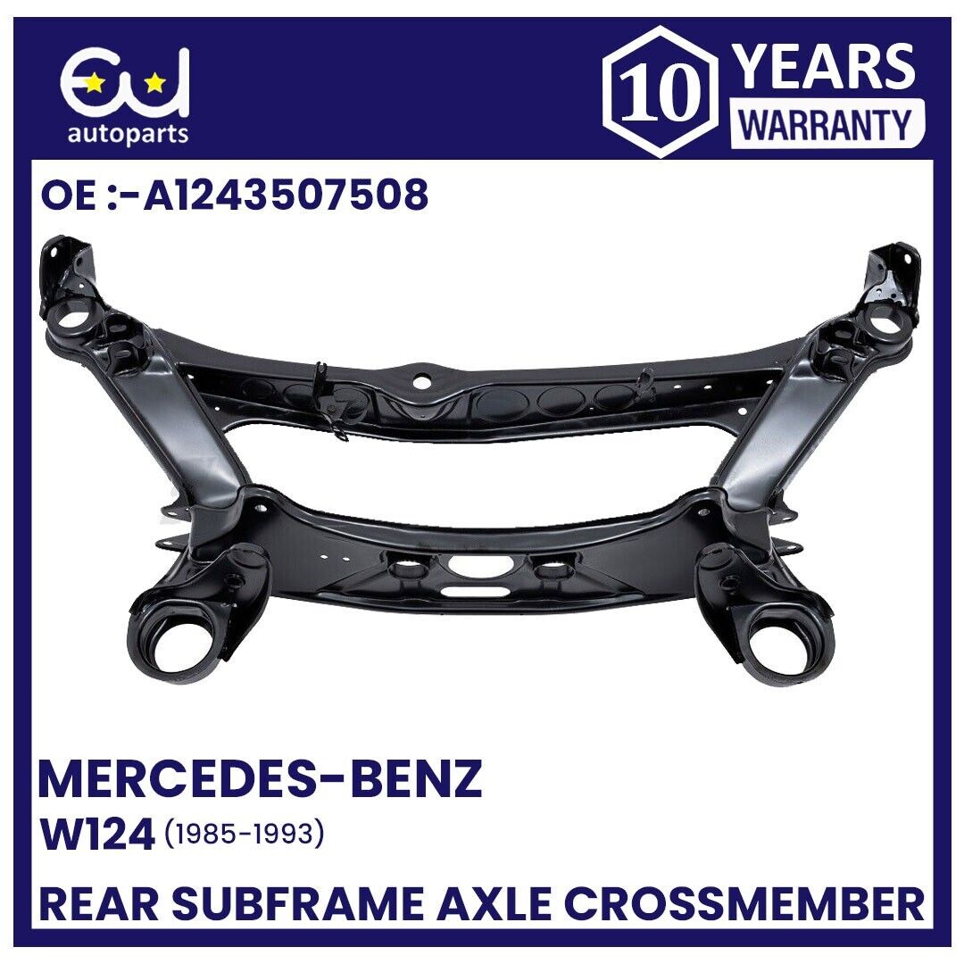 REAR AXLE SUBFRAME CROSSMEMBER FOR MERCEDES W124 S124 1984-1997 (WITHOUT BUSHES)