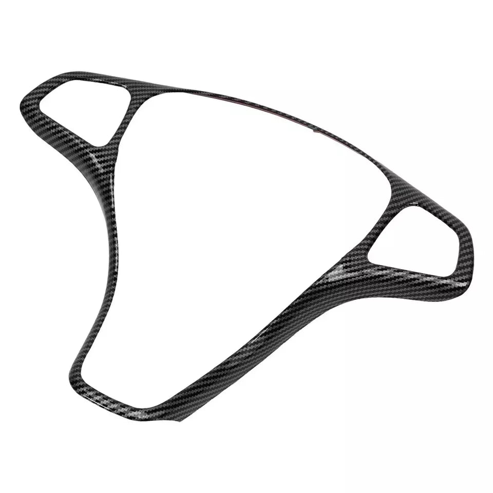 CARBON LOOK DECAL FOR MERCEDES W213 W205 X253 C E GLC STEERING WHEEL PANEL TRIM