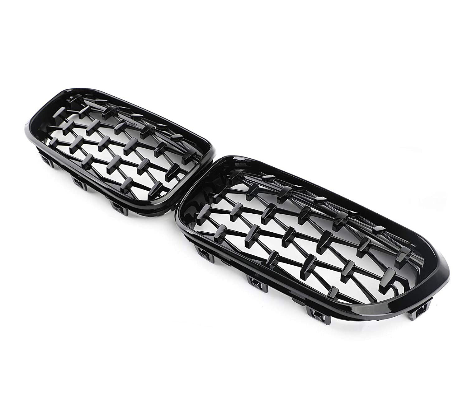 FOR BMW F20 F21 1 SERIES DIAMOND BLACK FRONT KIDNEY GRILLE GRILL 15-19 FACELIFT