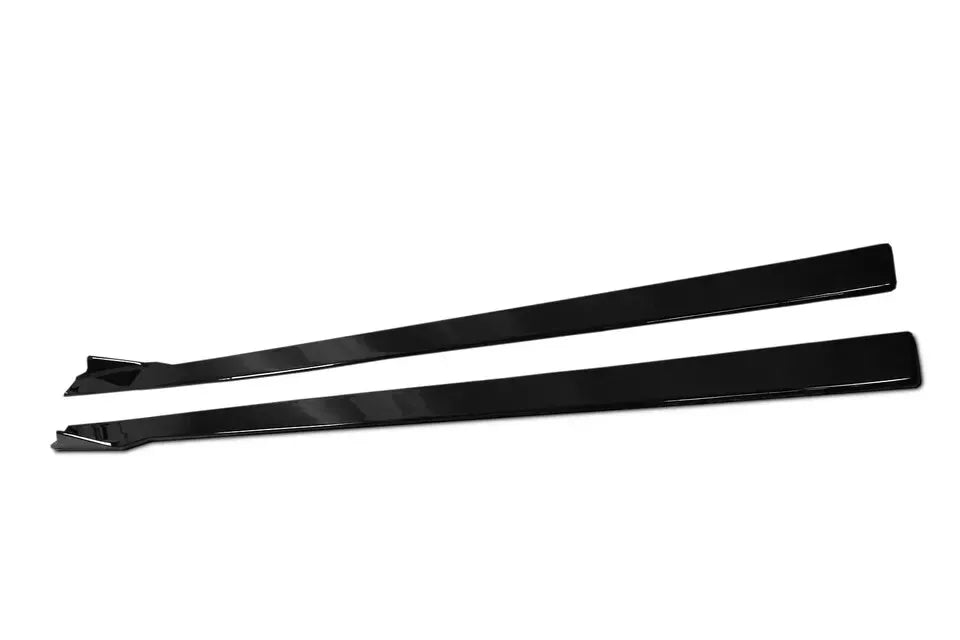 SIDE SKIRTS EXTENSION BLADES GLOSS BLACK FOR BMW 8 SERIES G16 GRAN COUPE 2018+