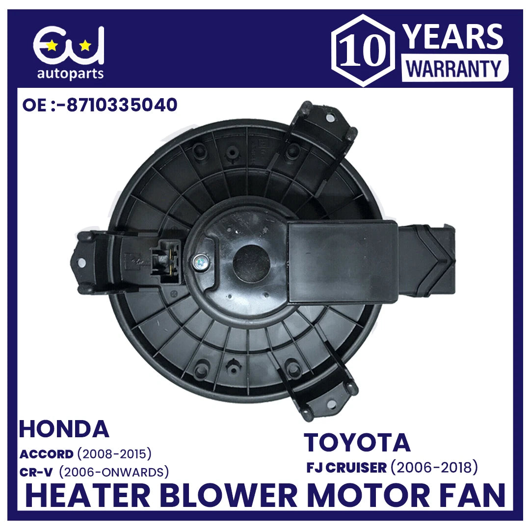 HEATER BLOWER MOTOR FAN FOR HONDA CR-V ACCORD JEEP COMPASS TOYOTA FJ CRUISER