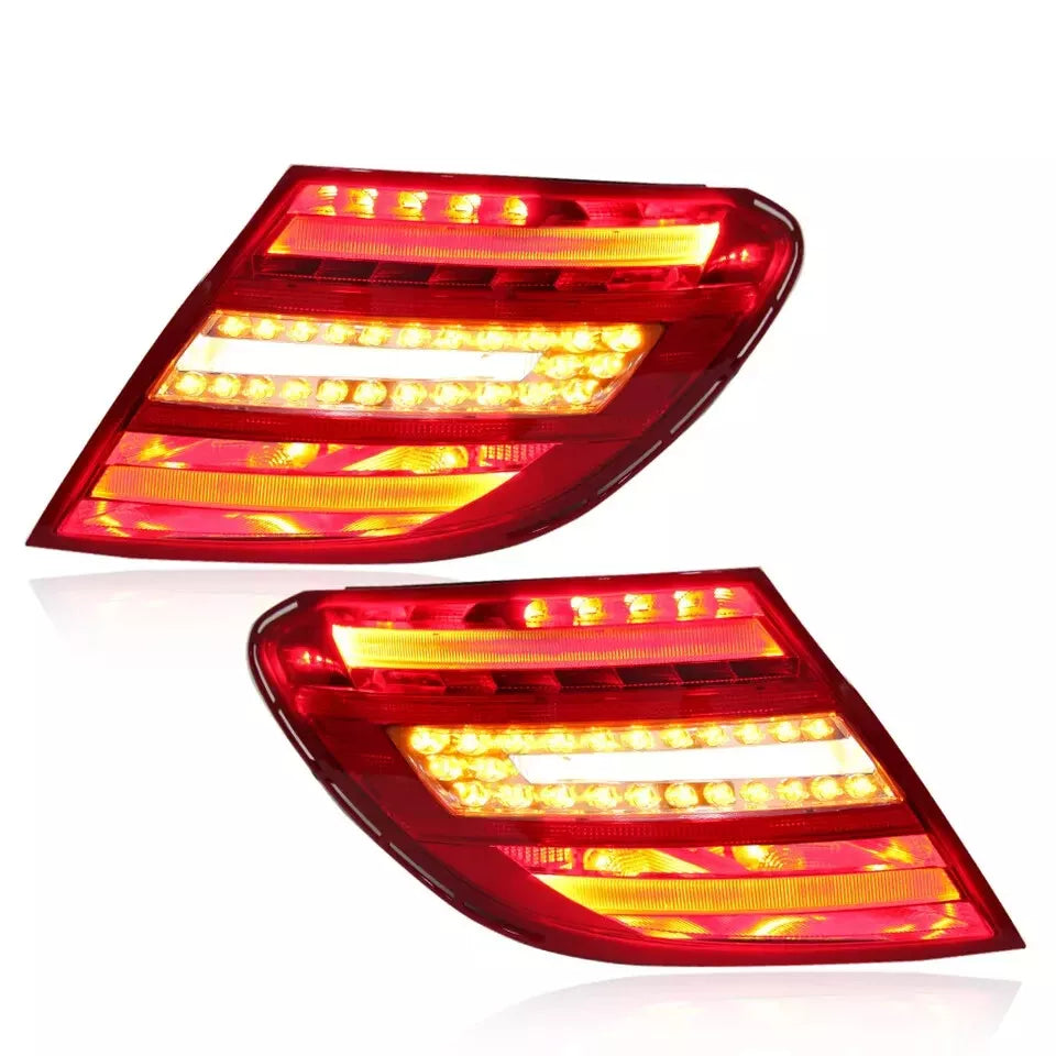 Pair LED Rear Tail Light Lamp For Mercedes Benz C-Class W204 C250 C350 C63/11-14