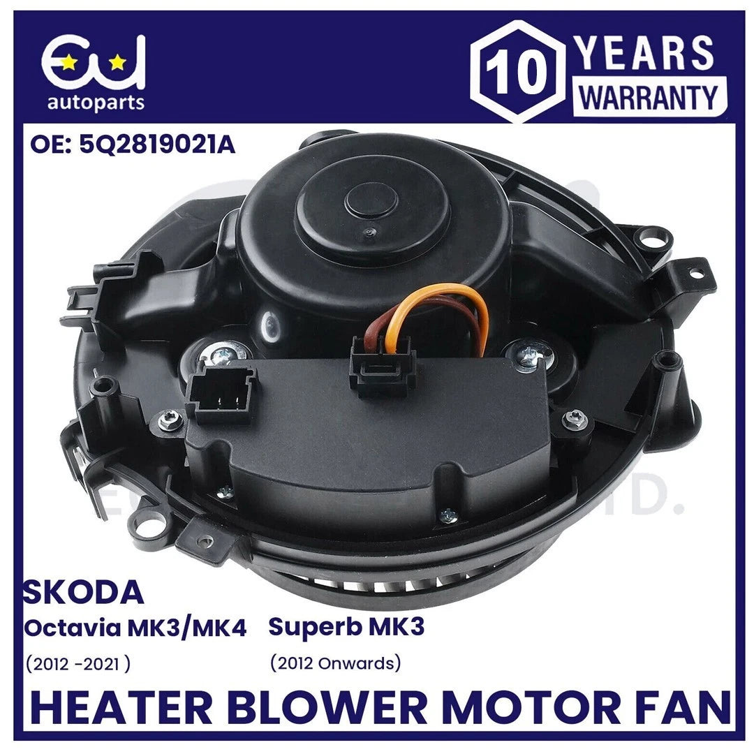 HEATER BLOWER MOTOR FAN WITH RESISTOR FOR SKODA OCTAVIA MK3 MK4 SKODA SUPERB MK3