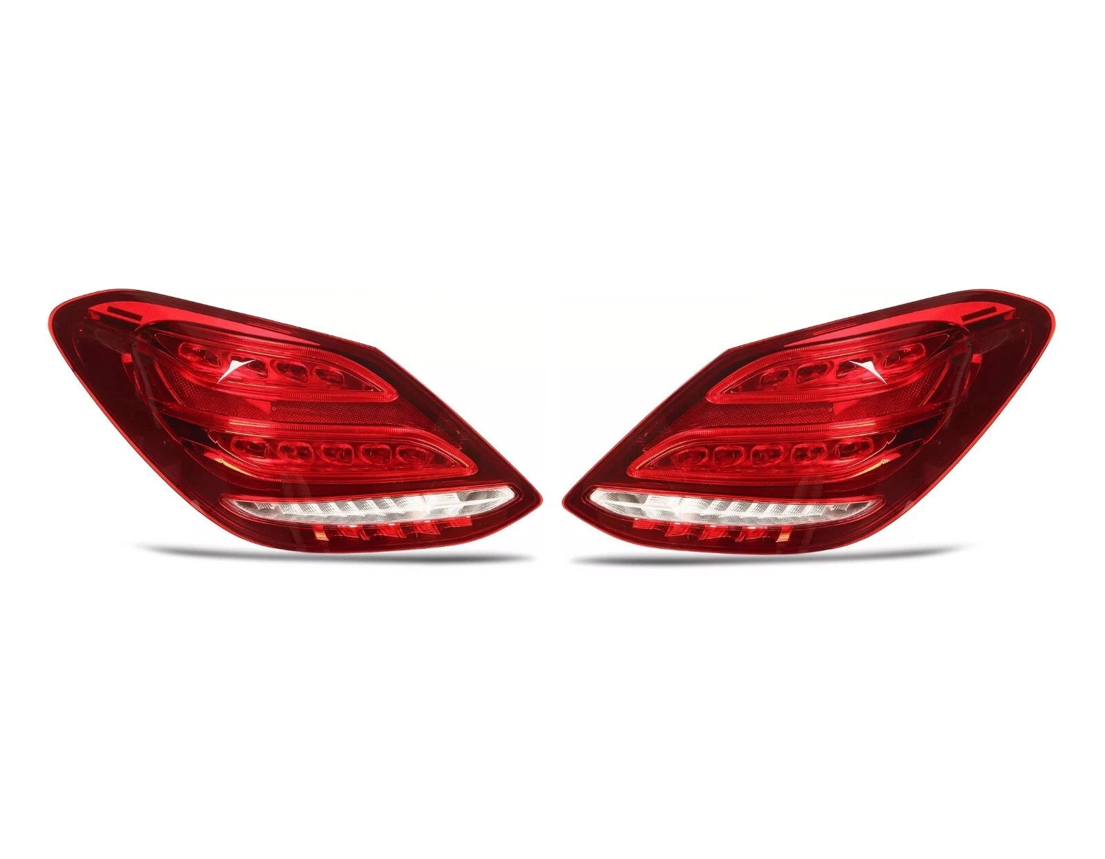 LEFT+RIGHT LED REAR TAIL LIGHT ASSEMBLY FOR MERCEDES-BENZ C-CLASS W205 2015-2018