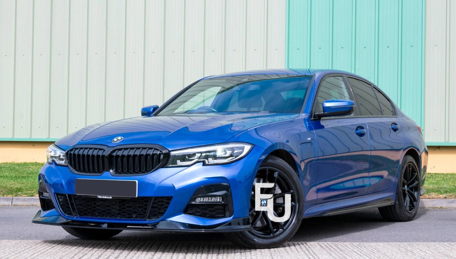 FOR BMW 3 SERIES G20 G21 SIDE SKIRT EXTENSION LIP BLADE MP STYLE GLOSS BLACK 18+