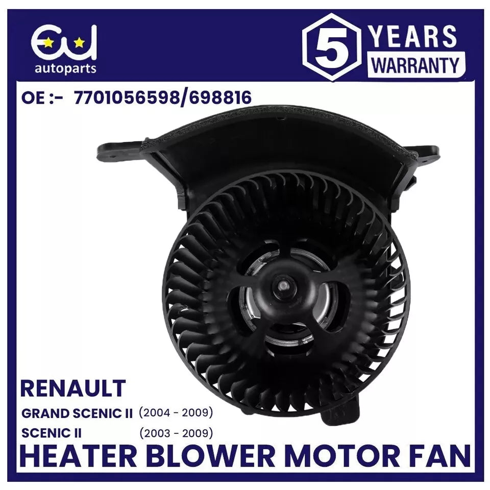 HEATER BLOWER MOTOR FAN FOR RENAULT SCENIC GRAND SCENIC MK2 03-09 7701056598