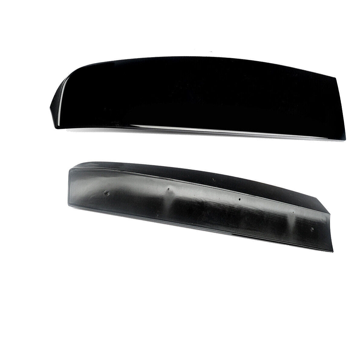 REAR TWIN BARN DOOR ROOF SPOILER FOR FORD TRANSIT CUSTOM 2012-2020 GLOSS BLACK