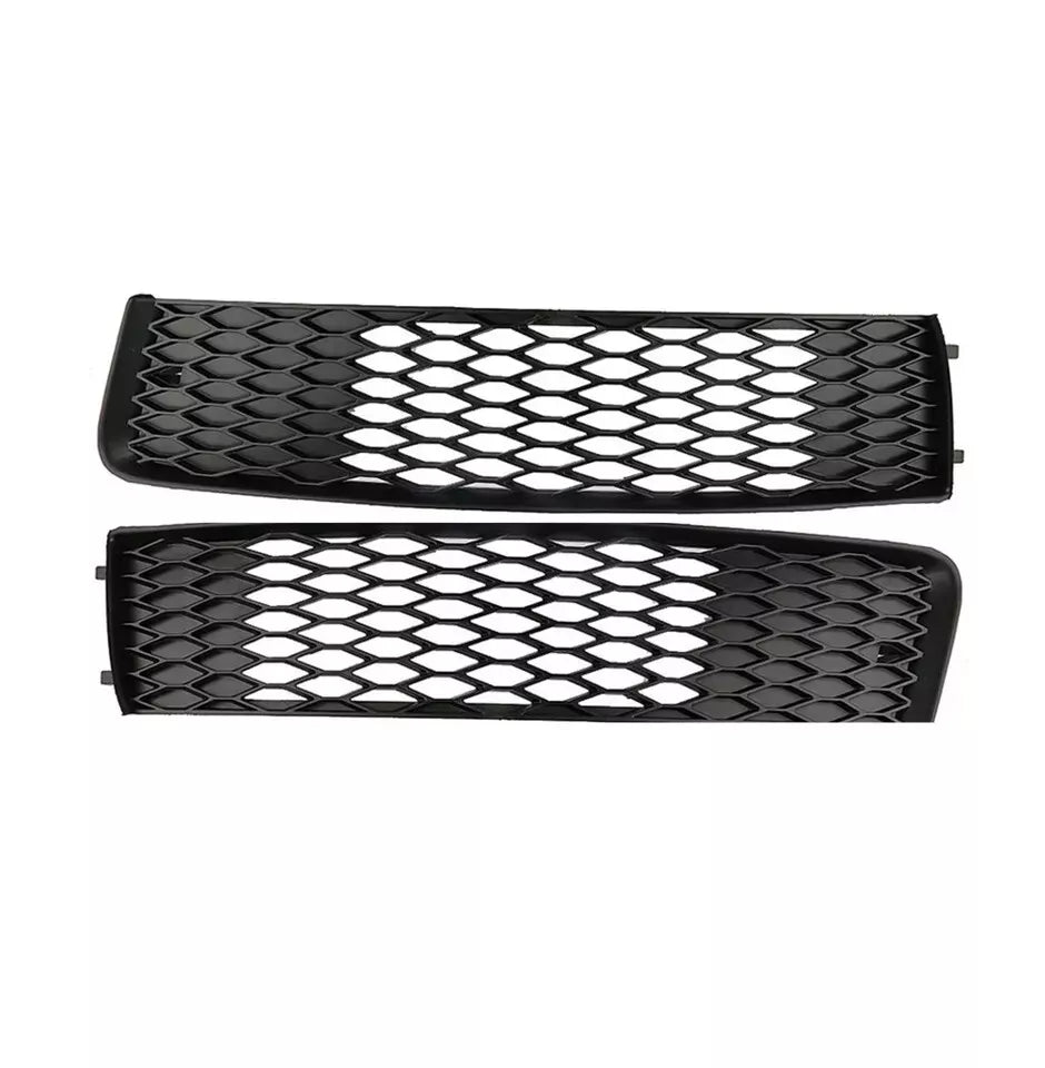 4PCS FRONT BUMPER FOG LIGHT COVER & GRILLE FOR AUDI Q7 4L S LINE 2010-2015
