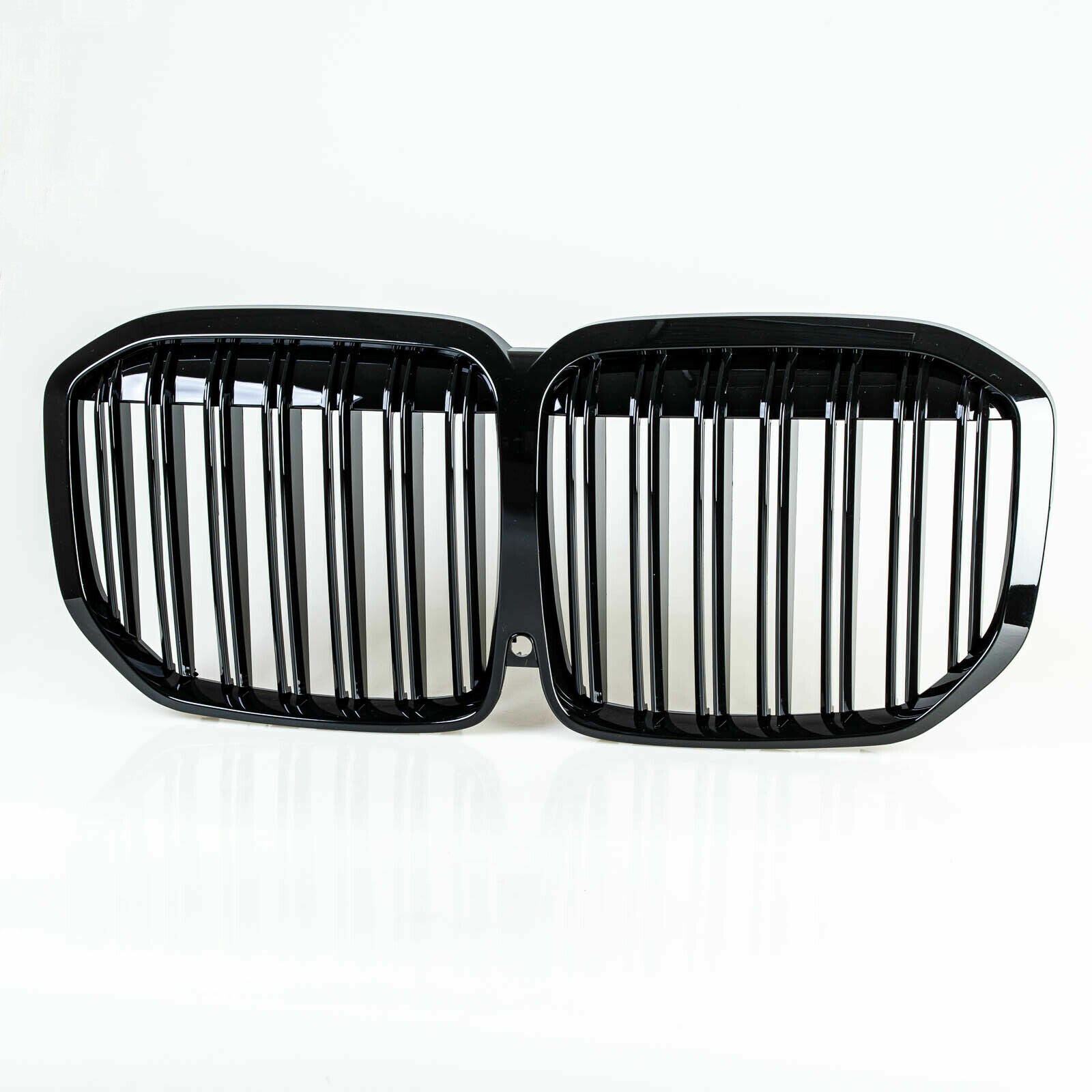 FRONT TWIN SLAT KIDNEY GRILLE GRILL FOR BMW X7 G07 2019+ GLOSS BLACK M STYLE