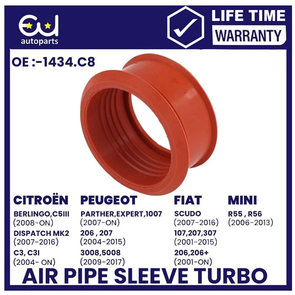 TURBO AIR PIPE SLEEVE FOR CITROEN C2 C3 C4 PICASSO BERLINGO 1.6 HDI 1434.C8