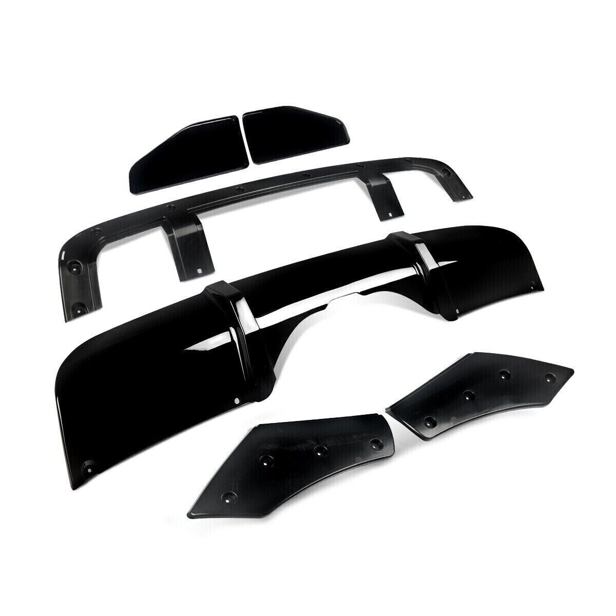 FOR BMW X5 F15 M SPORT REAR DIFFUSER LIP SPLITTER VALANCE GLOSS BLACK