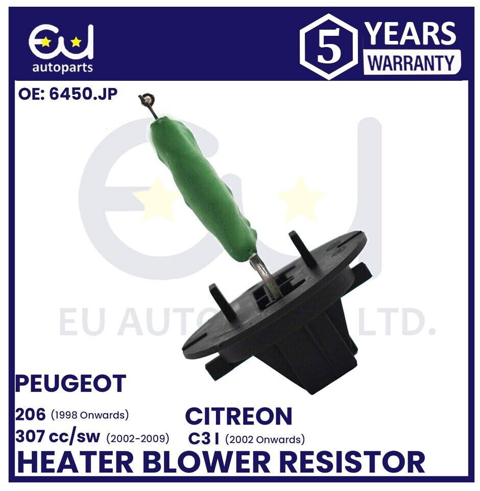 FOR PEUGEOT 206 307 SW 307 CC CITROEN C3 HEATER BLOWER MOTOR FAN RESISTOR 2000+