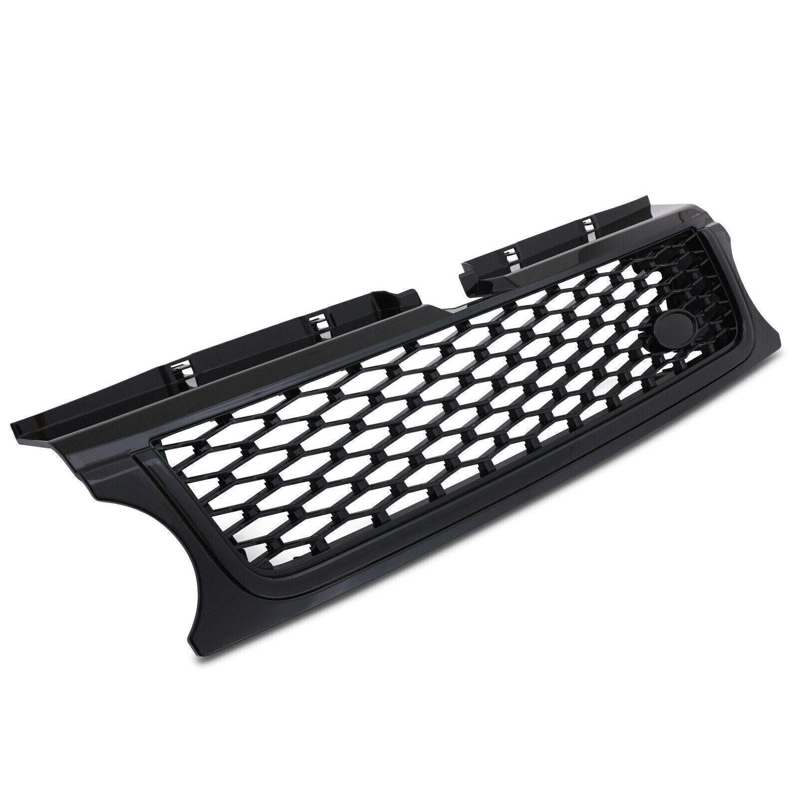 FOR LAND ROVER RANGE ROVER SPORT L320 GLOSS BLACK FRONT GRILLE GRILL VENTS 10-13