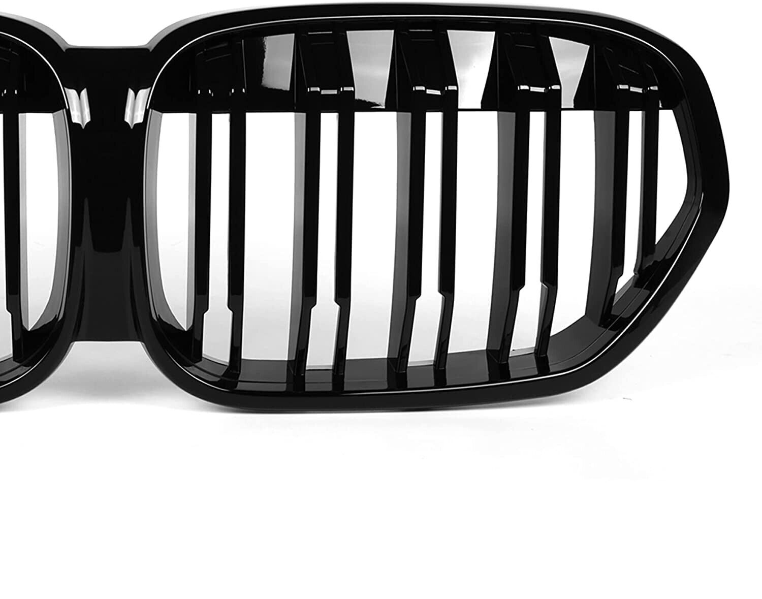 FOR BMW X1 F48 FACELIFT DOUBLE SLAT FRONT KIDNEY GRILLE GRILL GLOSS BLACK 2020+