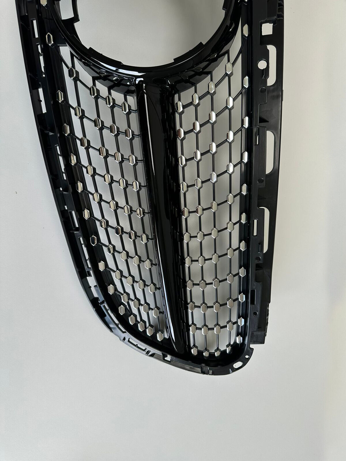 FOR MERCEDES E CLASS W212 S212 GLOSS BLACK DIAMOND GRILL GRILLE 2013-2016 AMG
