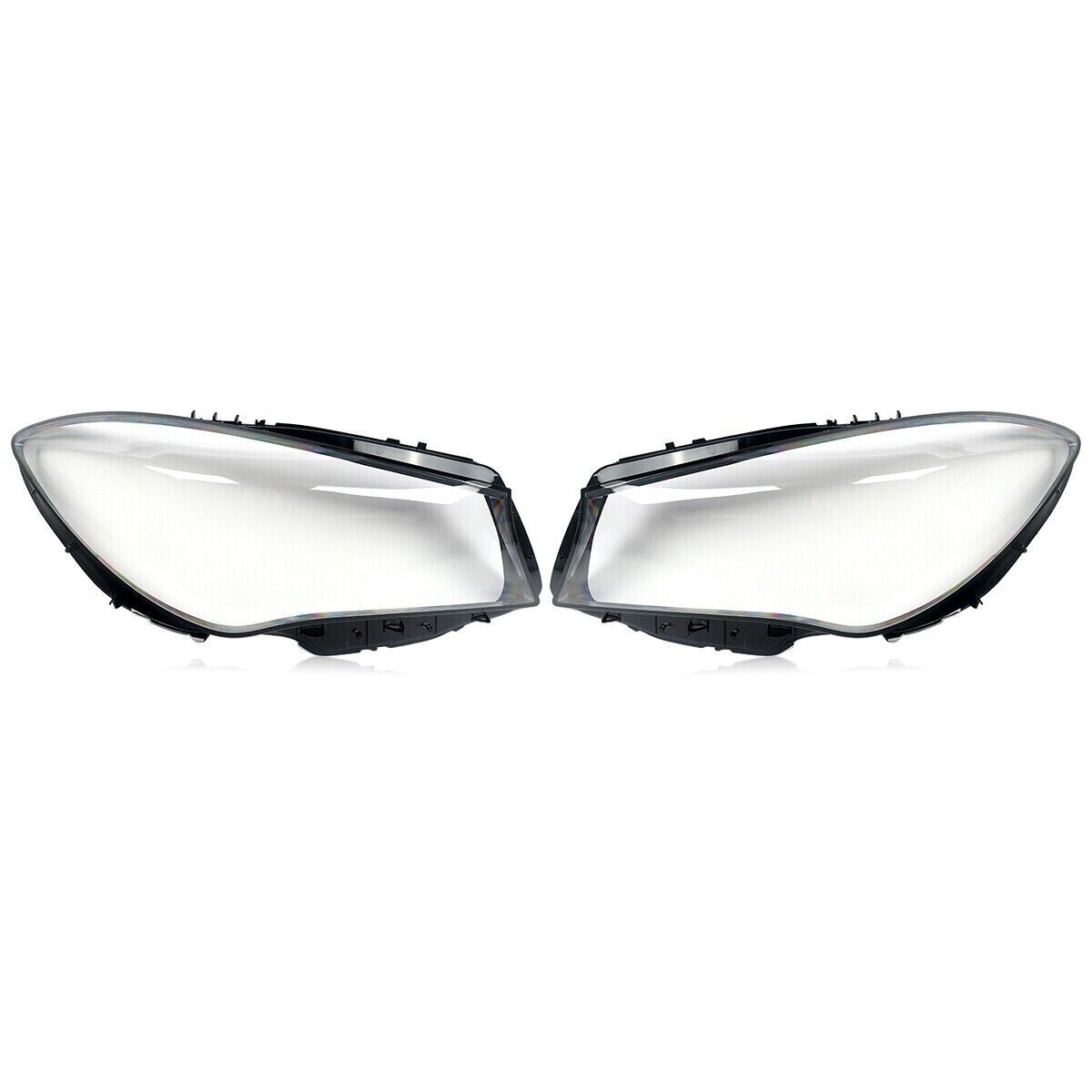 PAIR FOR MERCEDES-BENZ CLA W117 C117 HEADLIGHT HEADLAMP LENS COVER 2017-2019 LCI