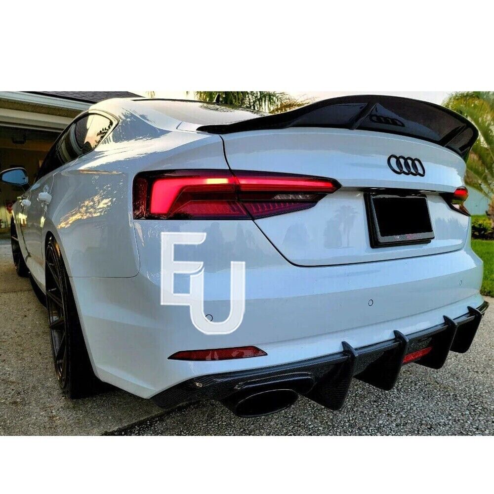 FOR AUDI A5 B9 F53 RS5 LOOK REAR BOOT SPOILER LIP DUCKTAIL PSM GLOSS 2