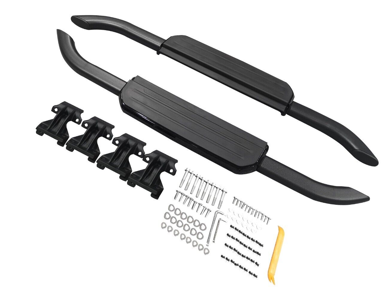 FOR LAND ROVER DEFENDER 90 L663 RUNNING BOARD SIDE STEPS BLACK EDITION 2020+