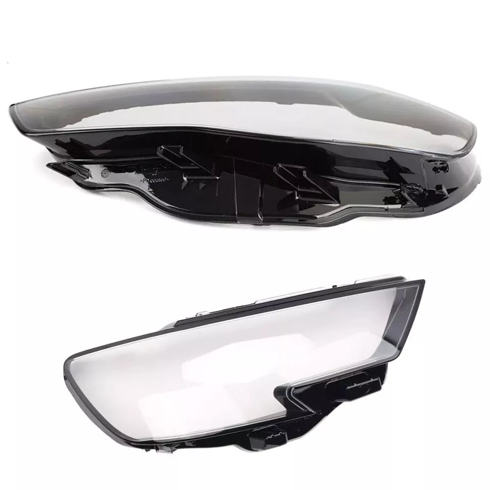 RIGHT LEFT SIDE PAIR HEADLIGHT HEADLAMP CLEAR LENS COVER FOR AUDI A3 8V 12-15