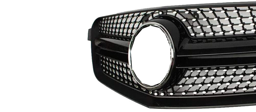 FOR MERCEDES E CLASS W212 S212 FRONT GLOSS BLACK DIAMOND GRILLE GRILL 2009-2013