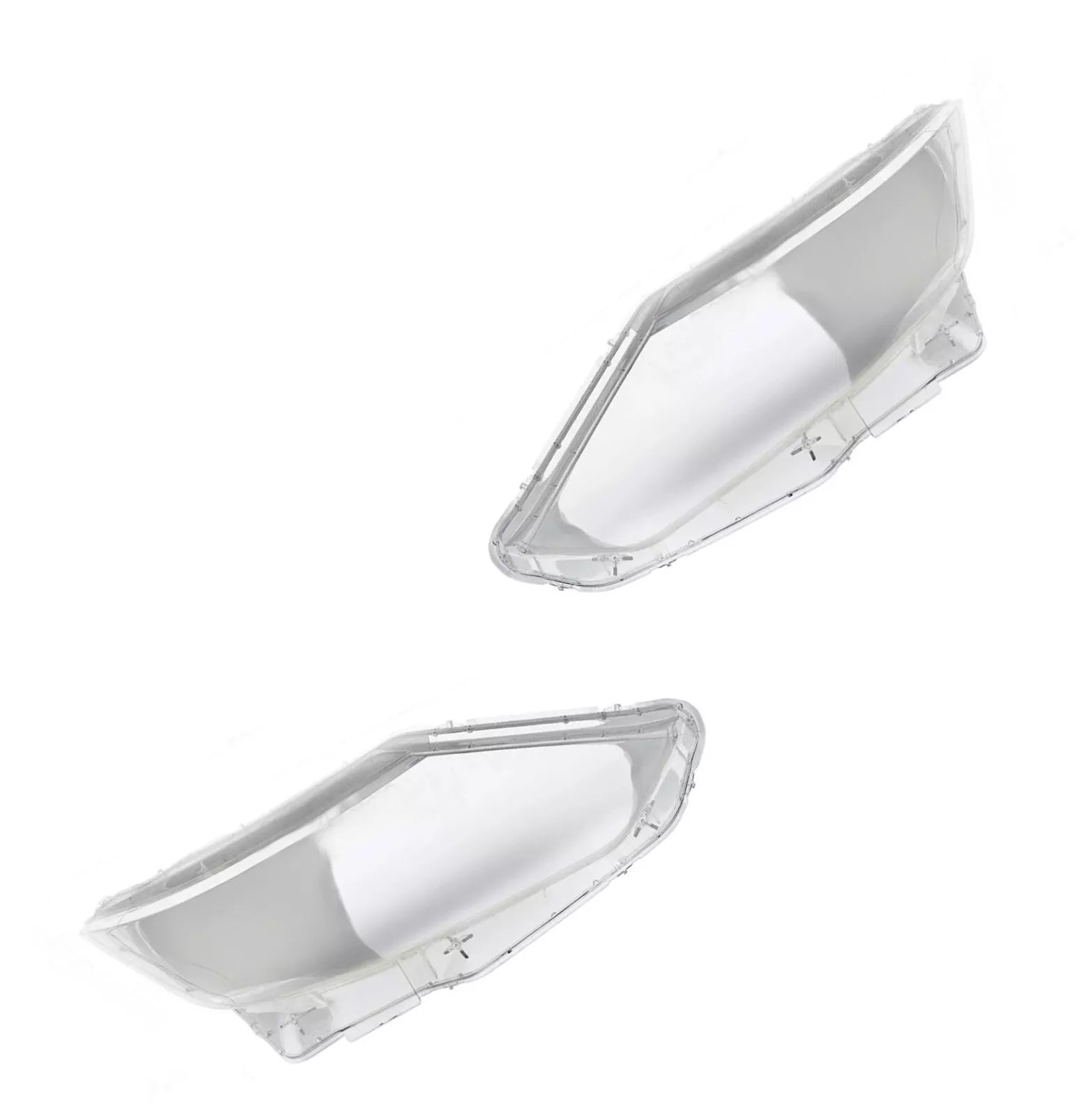 PAIR HEADLIGHT HEADLAMP LENS COVER HOUSING FOR NISSAN QASHQAI MK2 J11 2016-2020