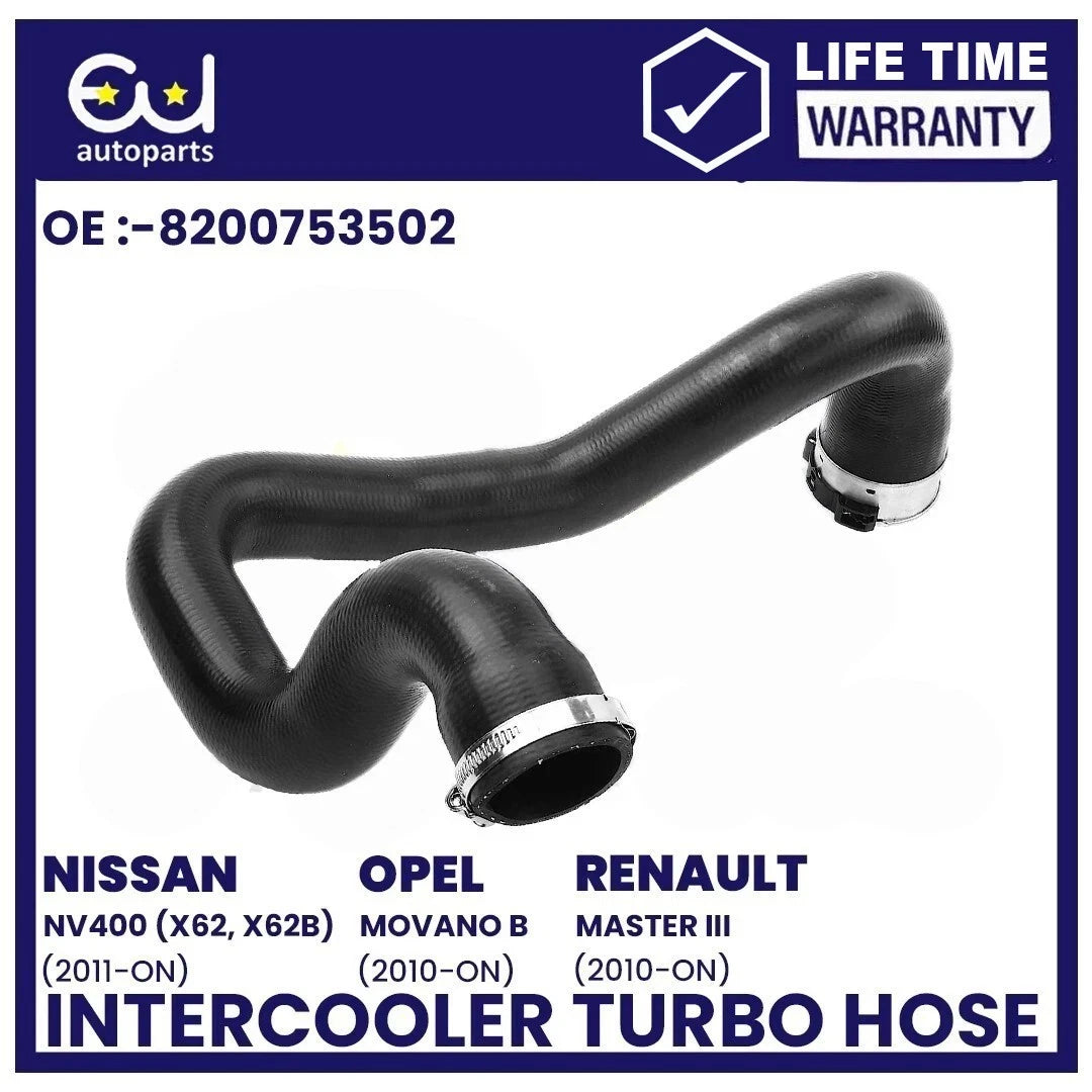 INTERCOOLER TURBO HOSE PIPE FOR RENAULT NV400 OPEL VAUXHALL MOVANO MK2 X62 2.3 D