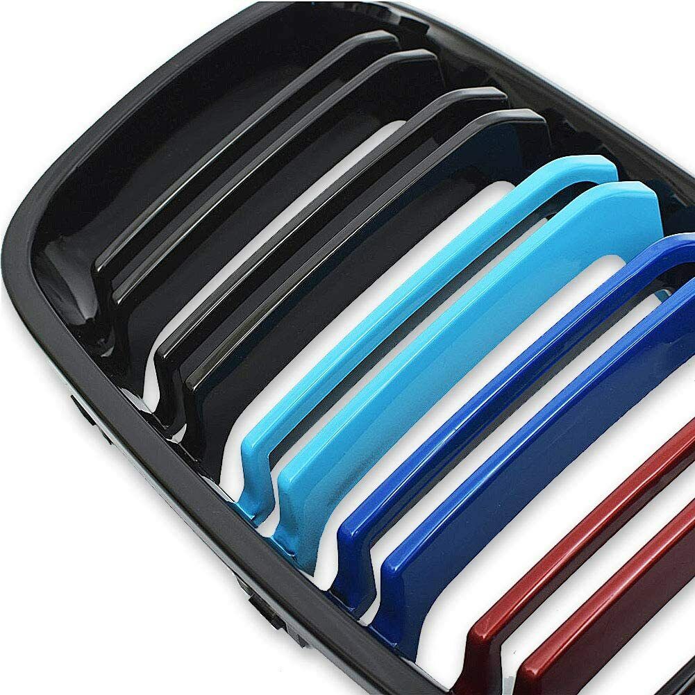 FOR BMW  2 SERIES F22 F23 14-18 FRONT KIDNEY GRILL GRILLE M COLOR DOUBLE LINE