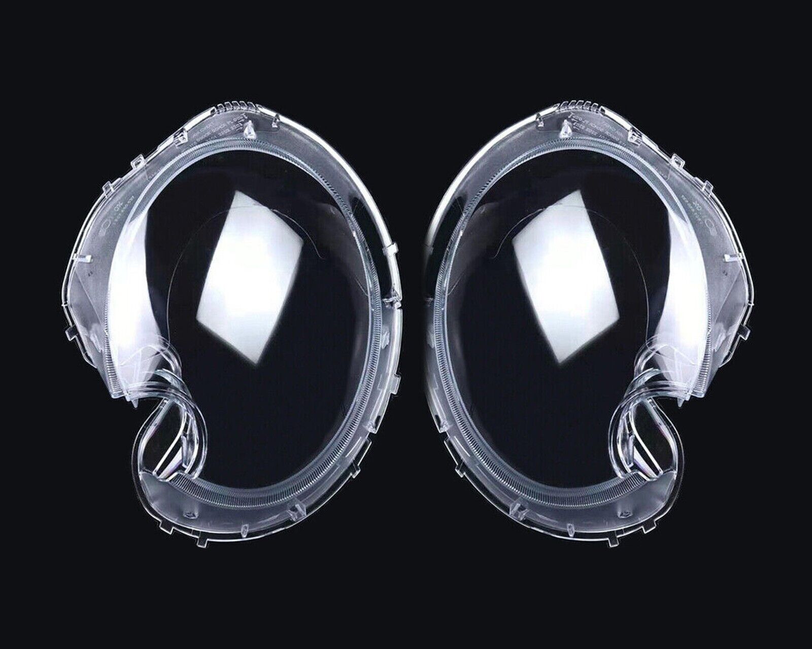 L+R HEADLIGHT LENS COVER REPLACEMENT FOR BMW MINI COOPER R56 HATCHBACK 2006-2013