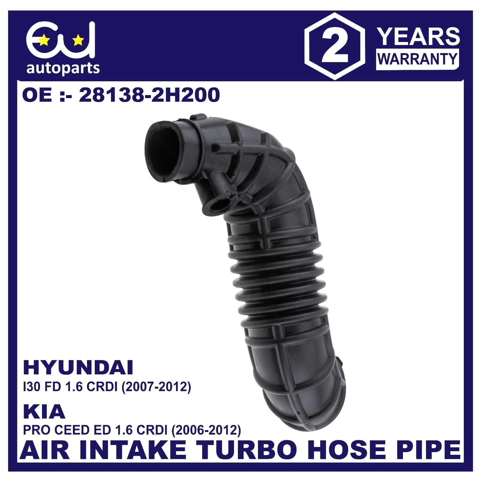 INTERCOOLER AIR HOSE PIPE FOR HYUNDAI I30 KIA PRO CEED SW 2006-2012 1.6D