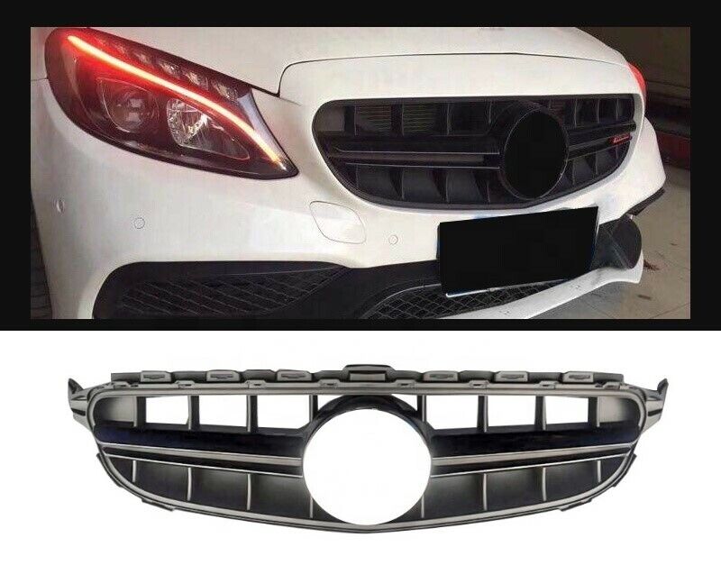 FOR MERCEDES W205 C CLASS GRILLE GRILL AMG E63 STYLE W205 2015-2018 AMG STYLE