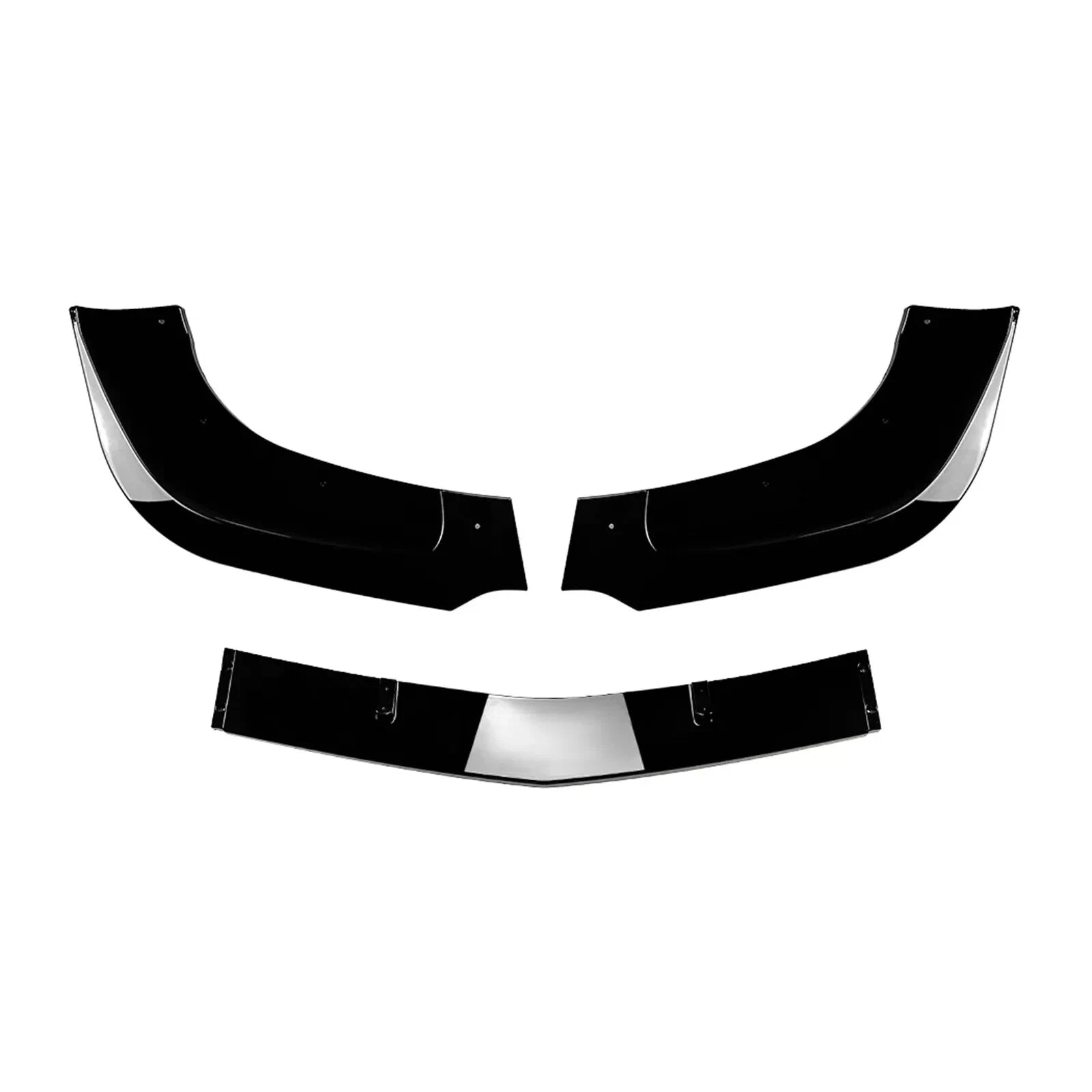 FOR MERCEDES BENZ E W207 C207 AMG LINE FRONT SPLITTER LIP GLOSS BLACK 2009-2013