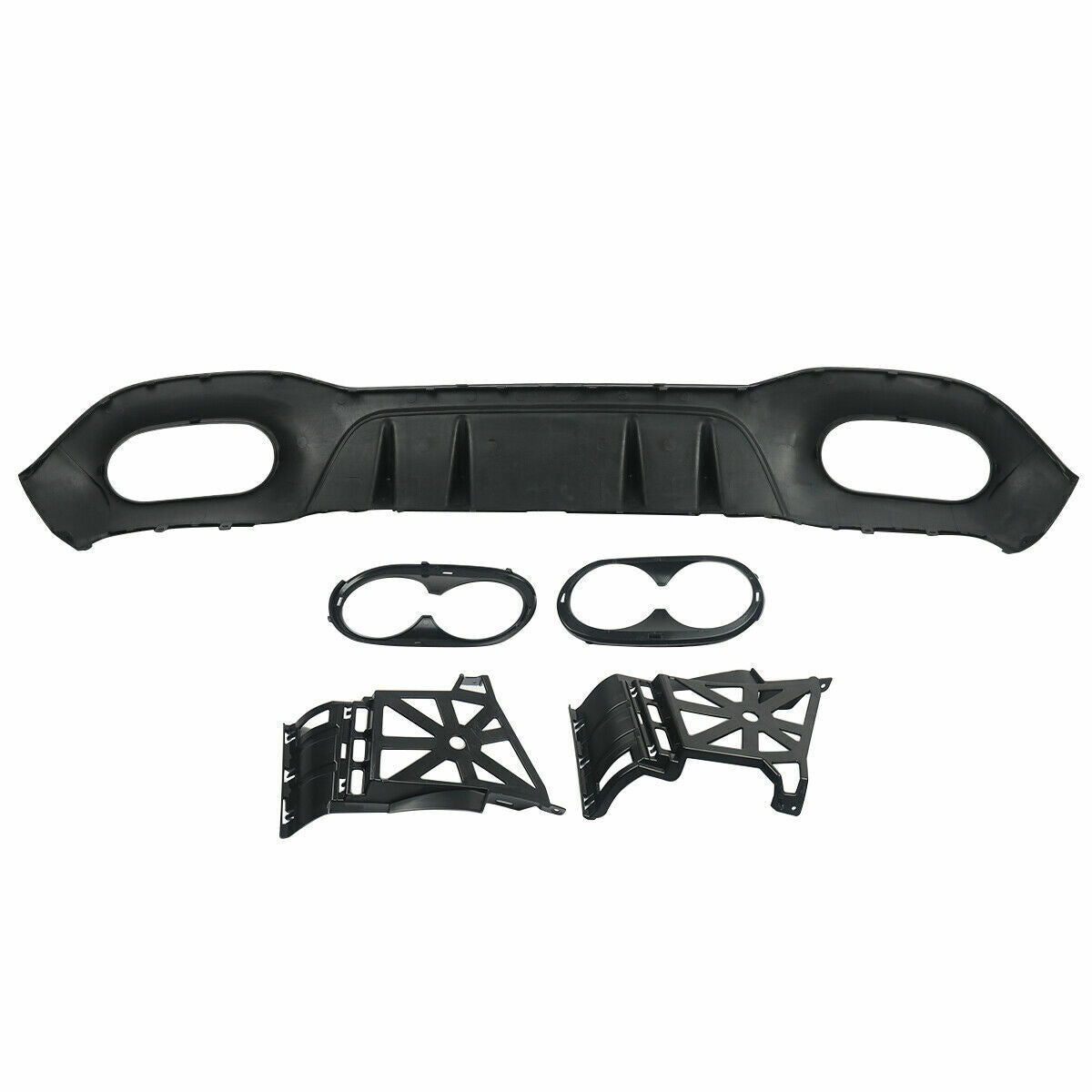 FOR MERCEDES A CLASS HATCH REAR BUMPER DIFFUSER &TAILPIPES W177 A45 AMG LOOK 19+