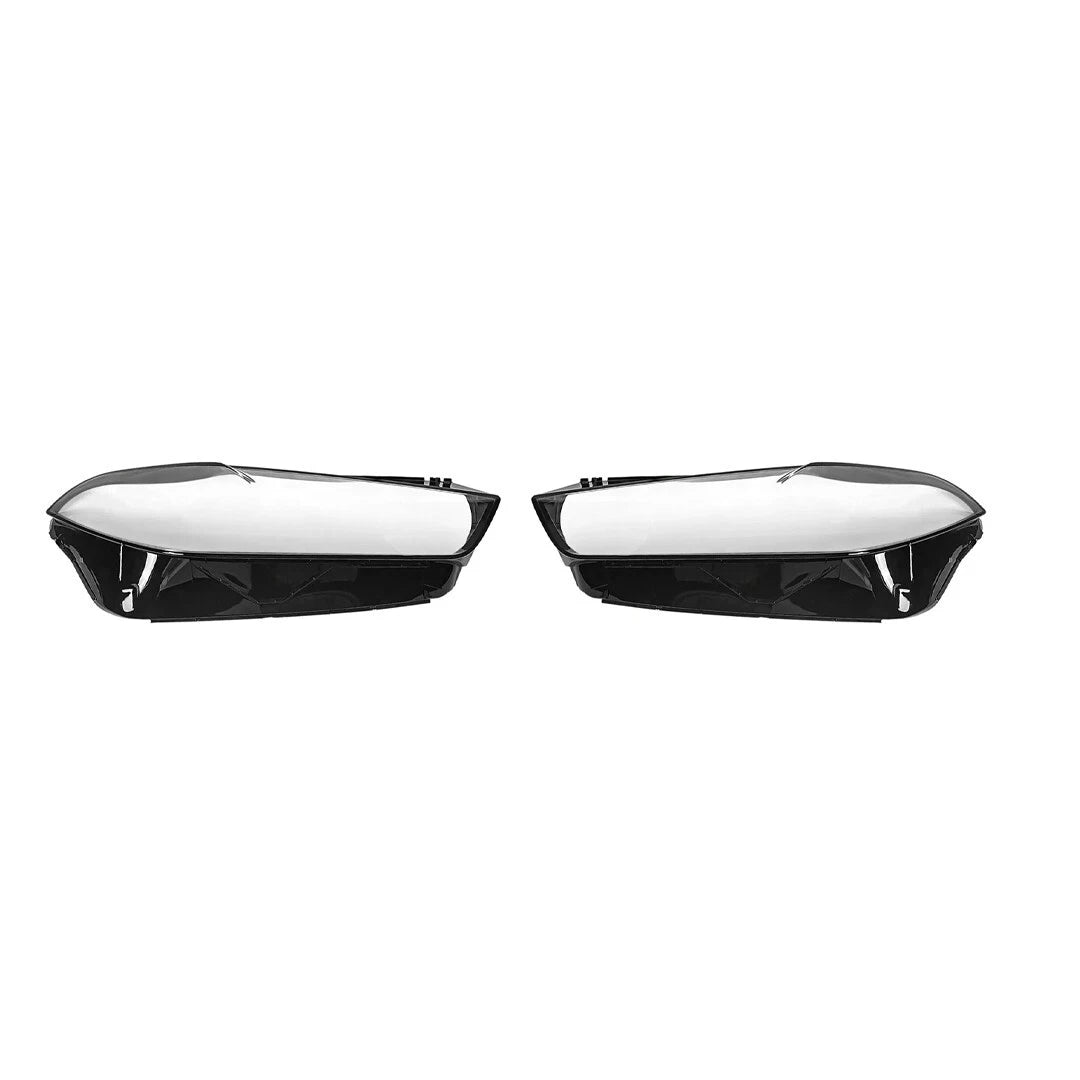 LEFT RIGHT PAIR FOR BMW X5 X6 G05 G06 HEADLIGHT HEADLAMP CLEAR LENS COVER 23+