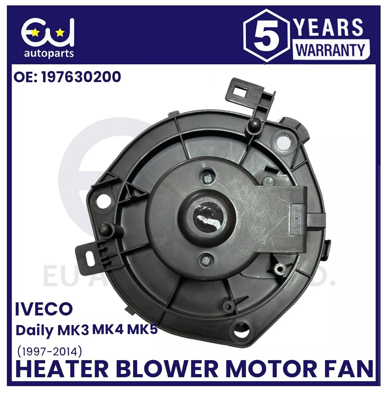 HEATER INTERIOR BLOWER FAN MOTOR FOR IVECO DAILY MK3 MK4 MK5 1997-2014 197630200