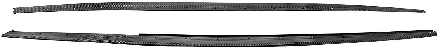 FOR BMW 3 SERIES F30 F31 M SPORT SIDE SKIRT EXTENSION CARBON FIBER LOOK 2012-19