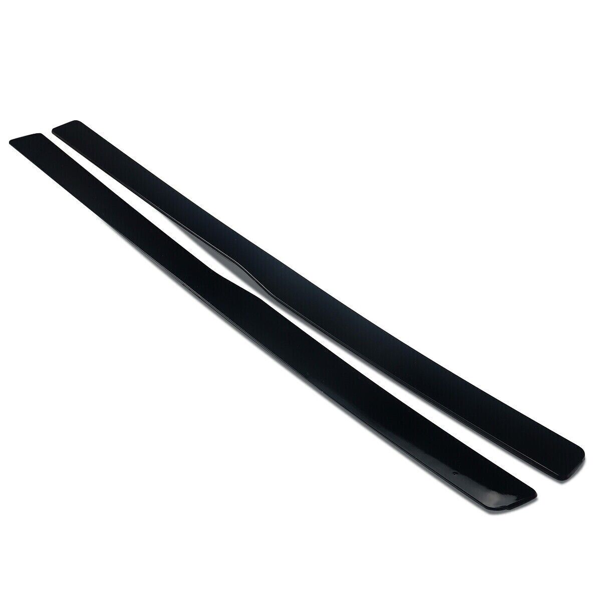 FOR BMW M3 M4 F80 F82 SIDE SKIRTS EXTENSION BLADE LIP GLOSS BLACK FIT 2013-2018