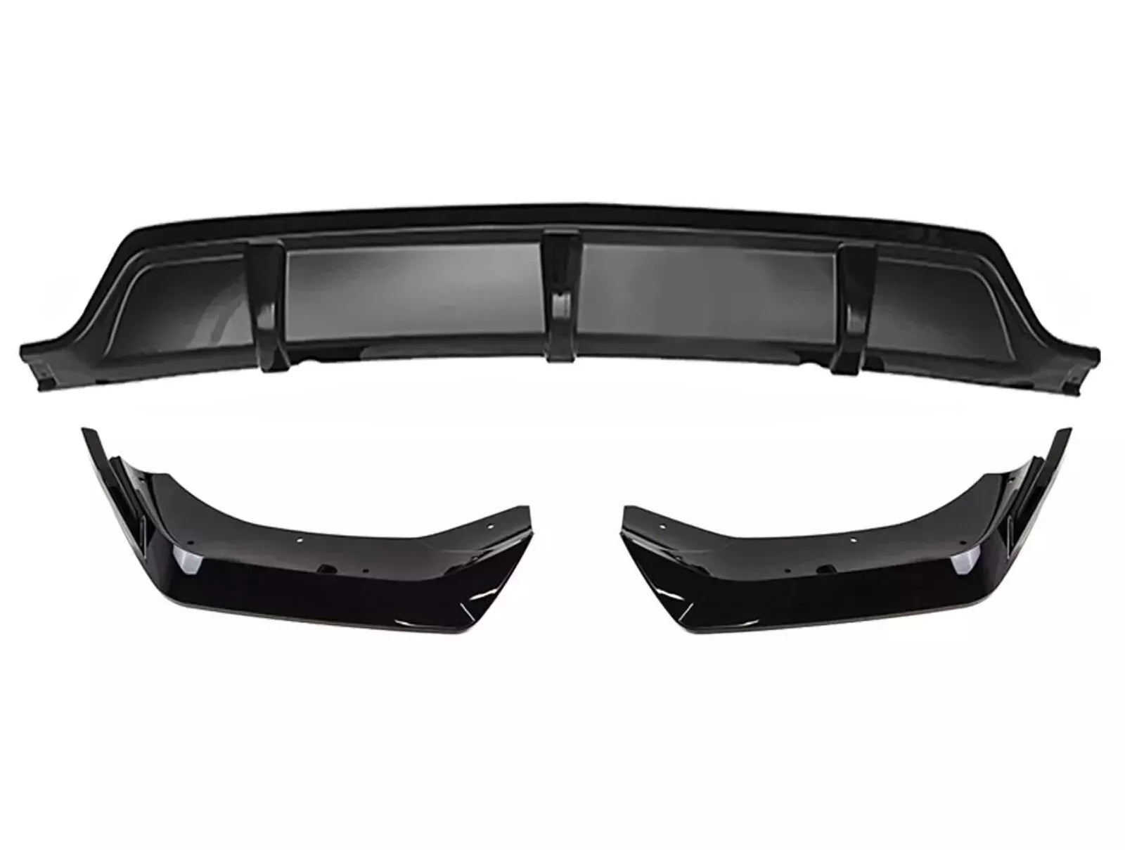FOR BMW X7 G07 M SPORT GLOSS BLACK REAR DIFFUSER LIP SPOILER 2019+