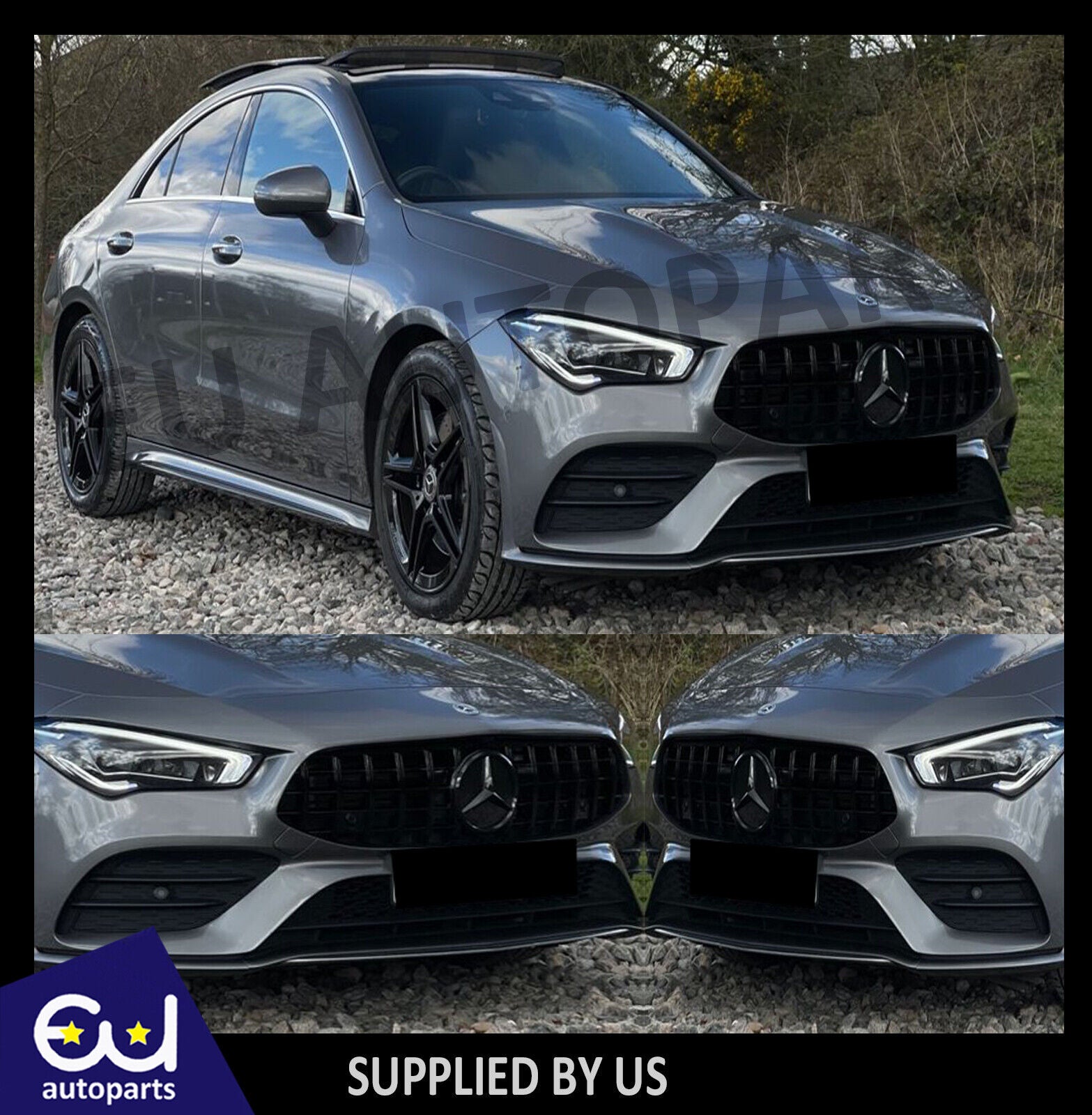 Glossy Black GT R Front Grille Fit For Mercedes Benz CLA W118 C118 CLA35 2020-2023 GT Style Racing Grills Magickit - 34 Glossy Black GT R Front Grille Fit For Mercedes Benz CLA W118 C118 CLA35 2020-2023 GT Style Racing Grills Magickit - 34