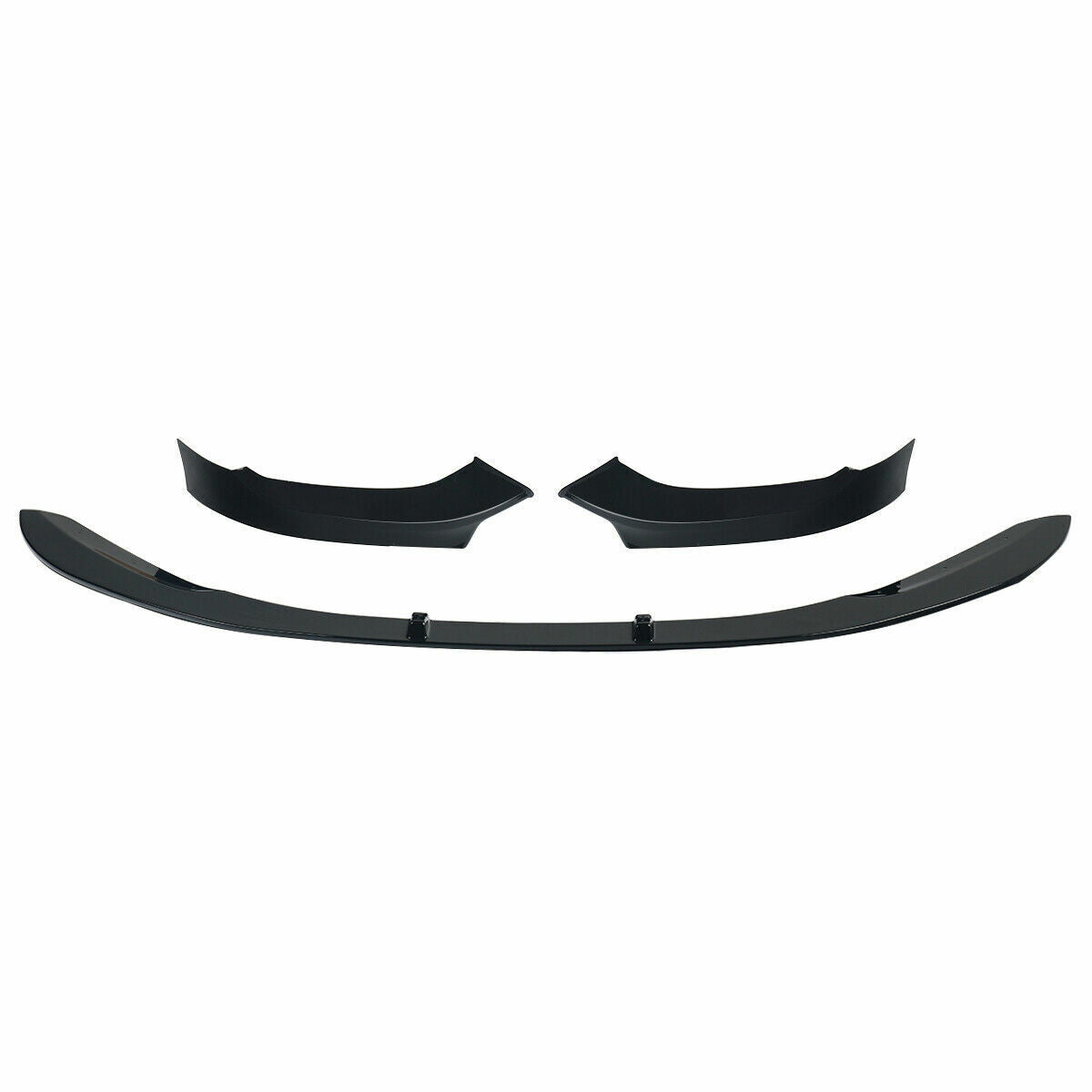 FOR BMW 1 SERIES F20 F21 LCI FRONT SPLITTER LIP MP STYLE GLOSS BLACK 2015-2018