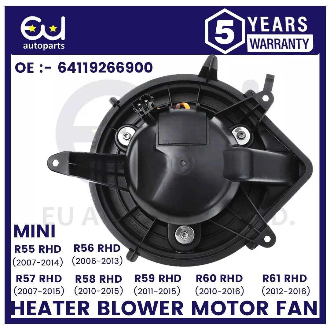 HEATER BLOWER MOTOR FAN FOR MINI R55 R56 R57 R58 R59 R60 R61 64119266900 RHD