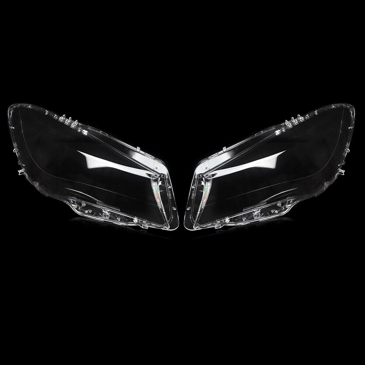 PAIR HEADLIGHT LENS HEADLAMP COVER FOR MERCEDES CLA CLASS W117 C117 2014-2016