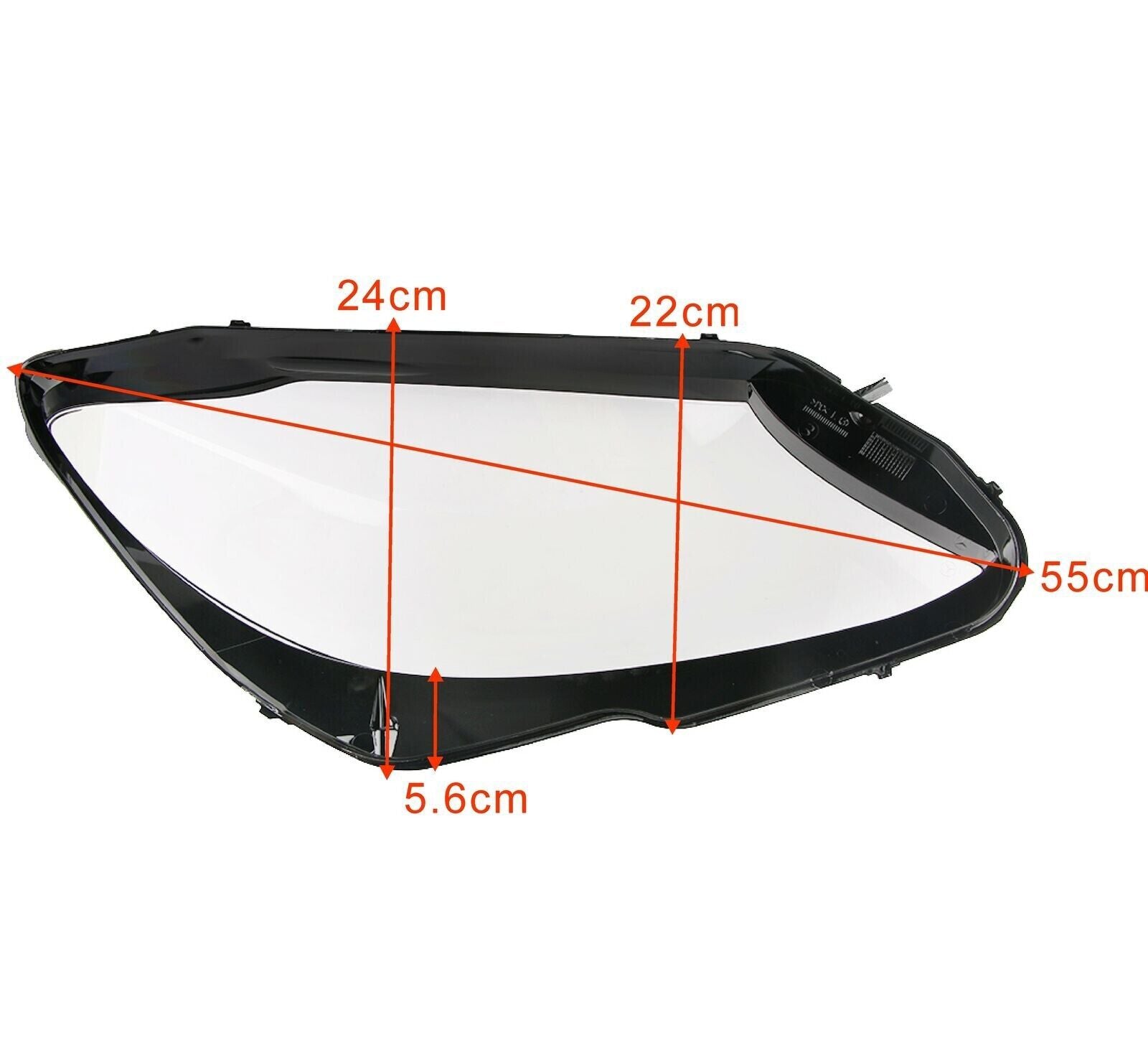 RIGHT DRIVER SIDE HEADLIGHT LENS COVER LAMP FOR MERCEDES W205 C180 C200 15-18