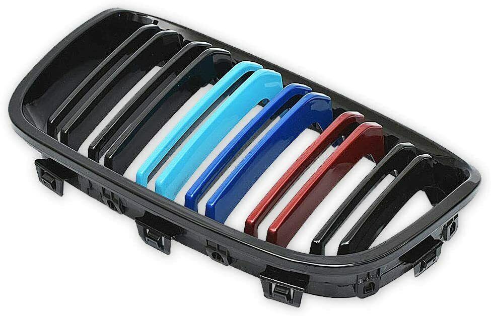 FOR BMW F20 F21 1 SERIES M COLOR KIDNEY GRILL GRILLE TWIN BAR 2011-2014 UK