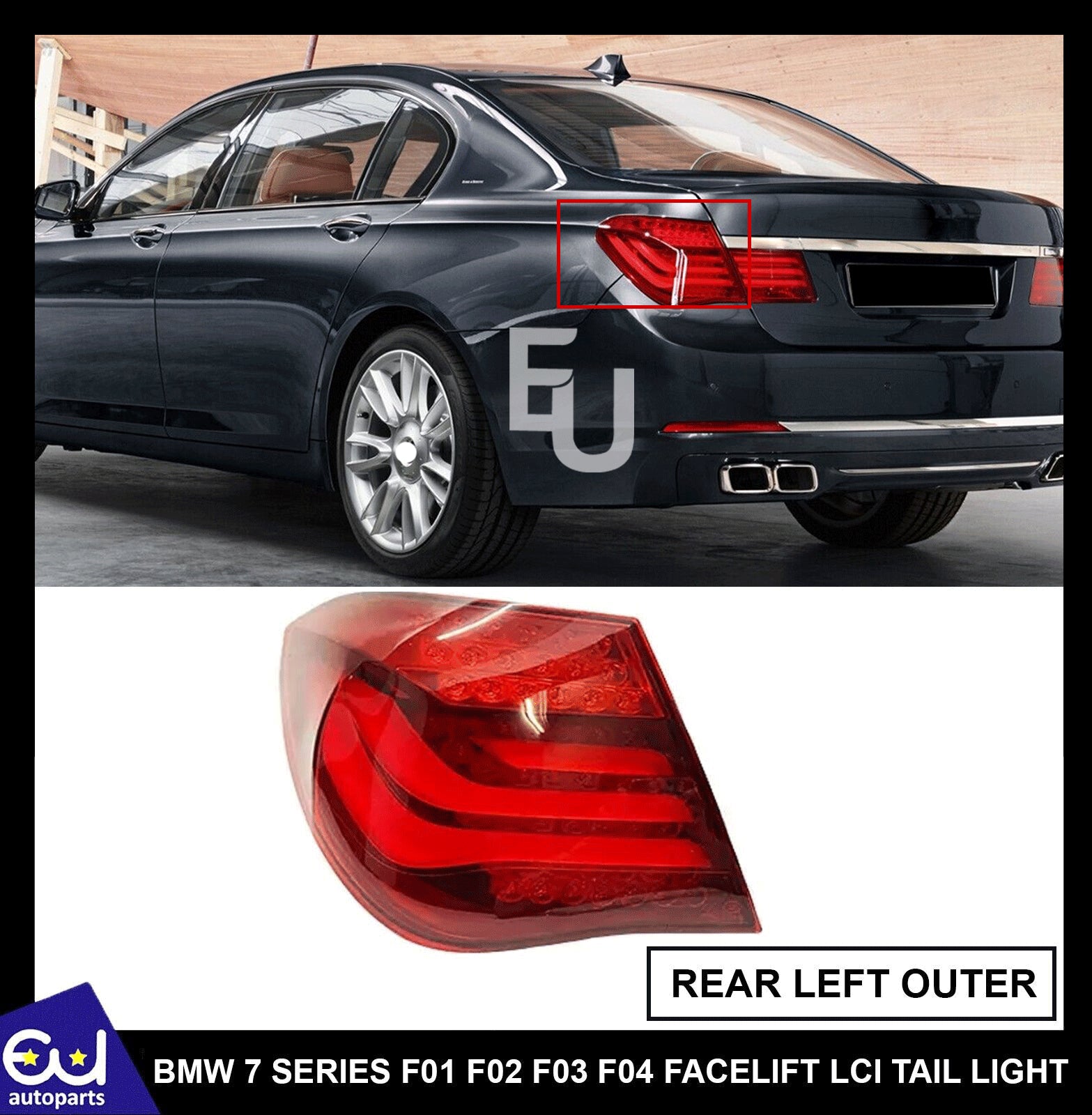 Left Outer Rear Tail Light Brake Lamp for BMW 7 Series F01 F02 F03 F04 2013+