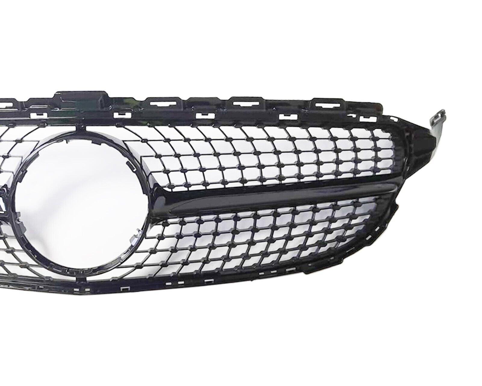 FOR MERCEDES W205 C205 C CLASS BLACK DIAMOND FRONT GRILL GRILLE AMG C43 15-18