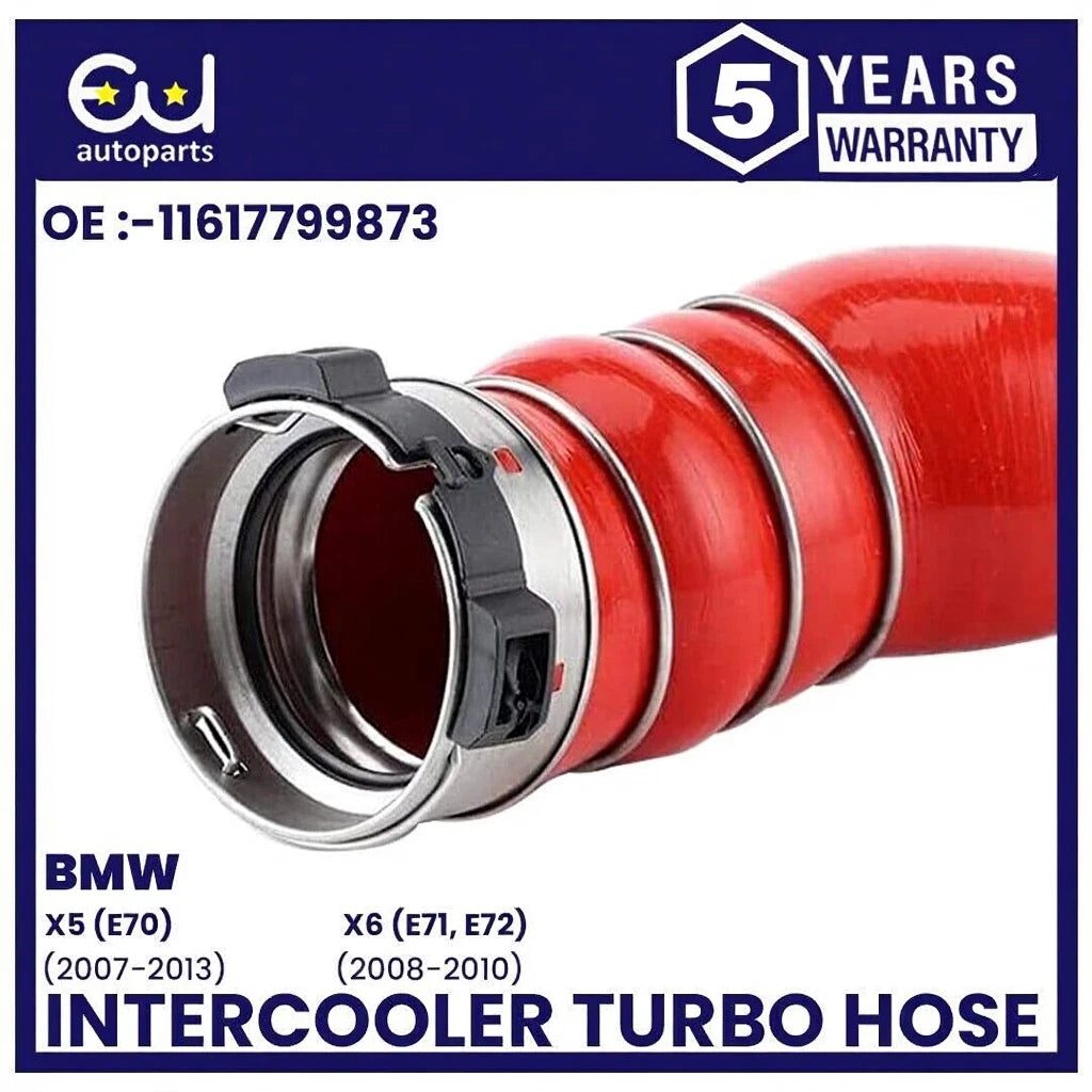FOR BMW X5 X6 E70 E71 3.0SD 3.5D INTERCOOLER TURBO HOSE PIPE RUBBER 11617799873